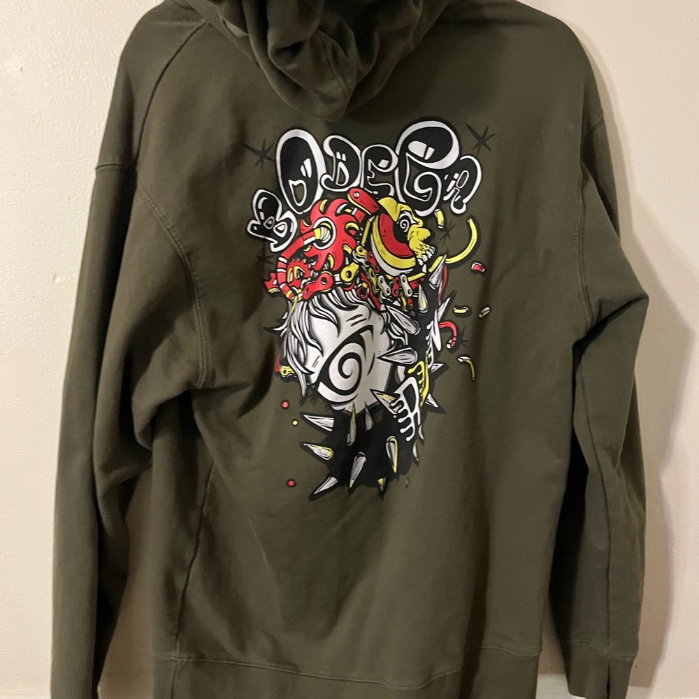 Graphic Olive Green Men's Sweater